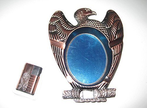 Eagle Ashtray w/Butane Lighter Copper Color - One Lighter w/Random Color... - $15.83