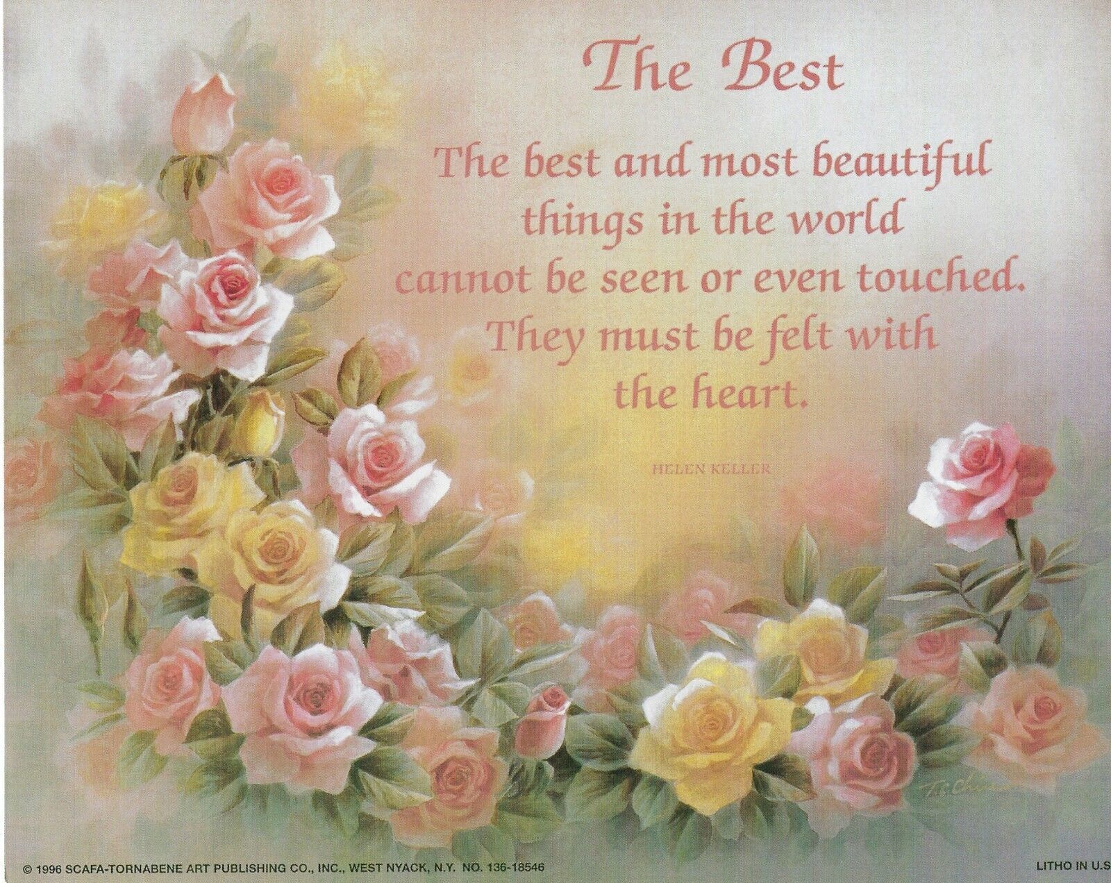 New Unframed 8x10 Wall Art Print HELEN KEELER famous quote - THE BEST - ... - $5.98