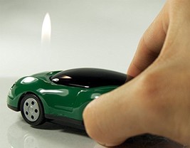 Race Car Butane Lighter - One Lighter w/Random Color and Design (Green) ... - £2.35 GBP