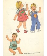 Simplicity 8950 Toddler Romper Overalls &amp; Jumper Sunsuit w/ Applique Siz... - €7,81 EUR