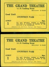 GRAND THEATRE Highlandtown Maryland (circa 1950s) two vintage courtesy p... - $9.89
