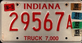 Vintage Indiana License Plate -2000 Crafting Birthday  Nostalgic remembe... - $28.79