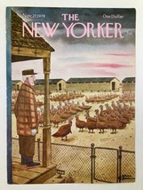 COVER ONLY The New Yorker November 27 1978 Turkey Farm by Chas Addams No Label - £11.30 GBP