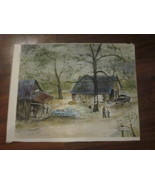 VINTAGE AMATUER ARTIST WATERCOLOR BY S.HARNICAR BENSEN&#39;S GENERAL STORE R... - £7.92 GBP