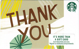 Starbucks 2018 Thank You Yellow Collectible Gift Card New No Value - £1.58 GBP