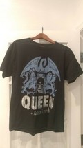Queen &amp; Adam Lambert Black Tour Dates Concert Mens Band Shirt Large L Lg - £19.38 GBP