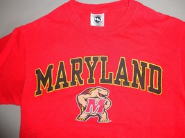 Red New Agenda Maryland Terrapins Adult S NCAA T Shirt  Nice Free US Shipping - £13.62 GBP