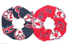 2 Boston Red Sox Hair Scrunchie Scrunchies by Sherry MLB Baseball Ponytail - £5.47 GBP+