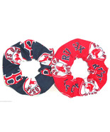 2 Boston Red Sox Hair Scrunchie Scrunchies by Sherry MLB Baseball Ponytail - £5.49 GBP+