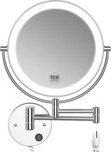 Benbilry 9 Inch Led Wall Mounted Makeup Mirror Double Sided With 1X/10X - £70.57 GBP