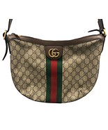 Gucci Purse Ophidia gg supreme web half moon crossbody ba 404142 - £462.82 GBP