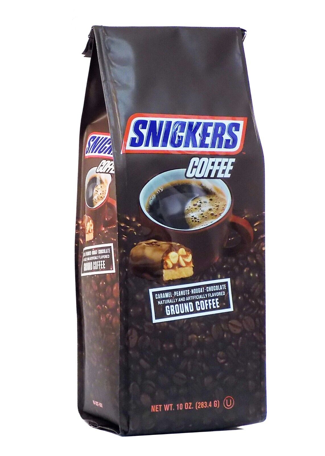Snickers Caramel, Peanuts, Nougat &amp; Chocolate Flavored Ground Coffee, 10... - $12.99