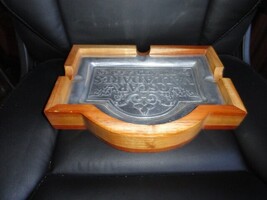 Oscar Valladares Tobacco & Co Pewter Ashtray. 11.5" L x 8.75" W x 1.75" H image 9