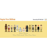 Counted Cross Stitch Pattern Pixel People Star wars 14.57&quot;X4.79&quot; L1118 - $3.99