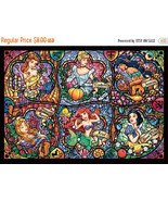 counted cross stitch pattern six princesses stained glass 496*349 stitch... - £3.12 GBP