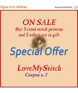 Special Offer -Buy 5 Cross Stitch Patterns and 2 others is in Gift (tota... - €17,49 EUR