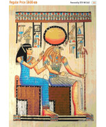 counted cross stitch pattern Horus queen egyptian papyrus 248*343 stitch... - $3.99