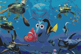 counted Cross stitch pattern Finding dory nemo disney 276*184 stitches BN1009 - £3.15 GBP