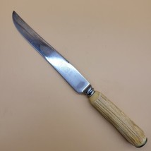 F A Kirk Ltd Carving Knife 8&quot; Blade Sheffield England Antler Handle - $14.97