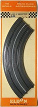 2 1967 ELDON Road Race HO Slot Car 1/4 radius 9&quot; Curve Track #3213 Sealed - $7.99