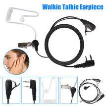 2 Pin Walkie Talkie Earpiece Headset Mic Ptt For BAOFENG/BAOJIE/WEIERWEI Radio - £12.82 GBP