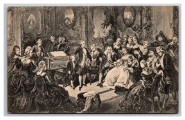 Mozart At The Tribunale Di Maria Theresia Unp DB Cartolina Y12 - £5.58 GBP