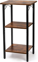 End Table, 30 Inch Tall Side Table, 3 Tier Rustic Telephone Table Nightstand for - £43.28 GBP
