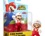 Super Mario Fire Mario 2.5&quot; Figure New in Package - £5.51 GBP