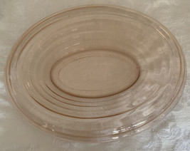 Depression Glass L. E. Smith Pink Console Rolled Edge Oval Bowl  - £20.29 GBP