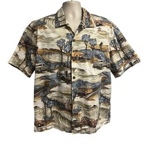 Toes on the Noes Mens Vintage Hawaiian Aloha Floral Button Up Shirt Medi... - $49.49