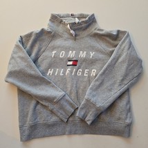 TOMMY HILFIGER SPORT - Large Gray Spell Out Pullover - Cotton Blend - $16.40