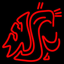 NCAA Washington State Cougars Logo Neon Sign - £550.80 GBP