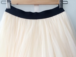 Cream Long Tulle Skirt Women Custom Plus Size Long Tulle Skirt for Wedding image 3