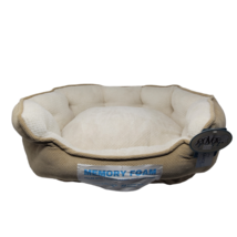 Arlee Hudson Orthopedic Cozy Bed in Sand &amp; Eggshell 27x21  New Machine washable - £40.26 GBP