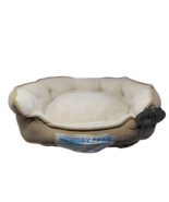 Arlee Hudson Orthopedic Cozy Bed in Sand &amp; Eggshell 27x21  New Machine w... - £39.29 GBP