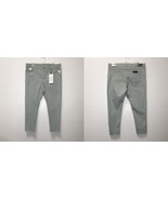 Frankie &amp; Stella Plus High Rise Cropped Skinny  Denim 20W Pistachio Green - $24.99