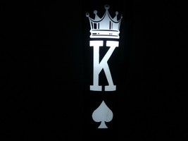 Lighted King of spades ink pen - $11.30