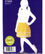 Simplicity Pattern E1968 Easy to Sew Girls Pull-On Skirt Sizes 3-4-5-6 U... - $12.25 CAD