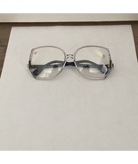New Old Stock Audrey Hepburn Silhouette Blue &amp; Clear Plastic Glasses 54-... - $45.00