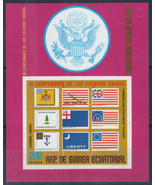 Equatorial Guinea Mi Blk 167 MNH American Bicentennial Flags ZAYIX 0224M... - £5.87 GBP
