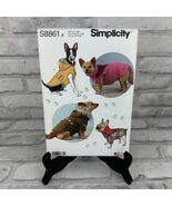 Simplicity Sewing Pattern S8861 for Dog Coats Uncut New - $8.79