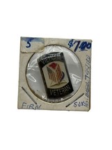 USA &amp; Vietnam Flag Vietnam Veteran Ribbon Motorcycle Hat Cap lapel Pin - $224.75 MXN