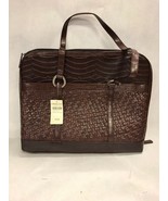 COLDWATER CREEK,Black Basket Embossed Weave/Croc,Hampton Computer Bag,NTW - £20.95 GBP