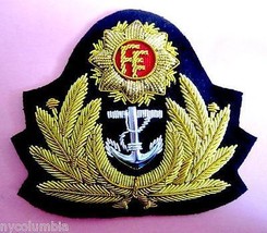 New Irish Navy Officer Hat Cap Badge Cp Made Real Version Copy Free Ship Usa - £17.76 GBP