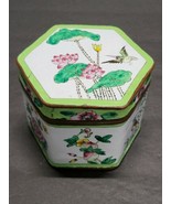 Chinese Canton Enameled Famille Rose Trinket Box Antique - $3,326.20 MXN
