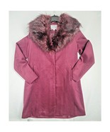 Jessica London Coat Women&#39;s 12W Long Wool-Blend Detachable Faux Fur Collar - $1,056.56 MXN