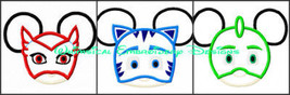 Mickey PJ Masks Set Machine Embroidery APPLIQUE GET INSTANT  DOWNLOAD RI... - $9.99