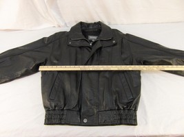 Vintage Wilson Leather Motorcycle Biker Jacket Coat Large w/ Zip in Liner 30998 - £63.70 GBP