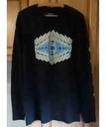 Pendleton Men&#39;s Pullover Long Sleeve T-Shirt Sz L Black Outdoorsman Azte... - $259.43 MXN
