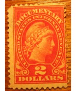 1917-33 2 Dollar Documentary Stamp - £11.76 GBP